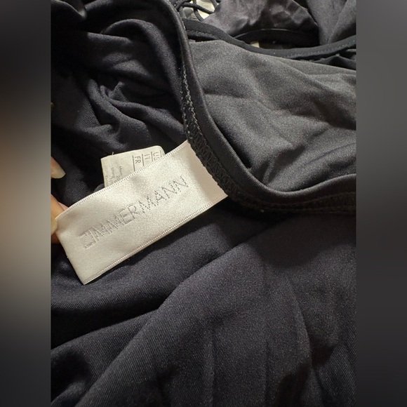 Zimmermann Black Juniper Scarf Cut Out Swimsuit - Picture 7 of 11